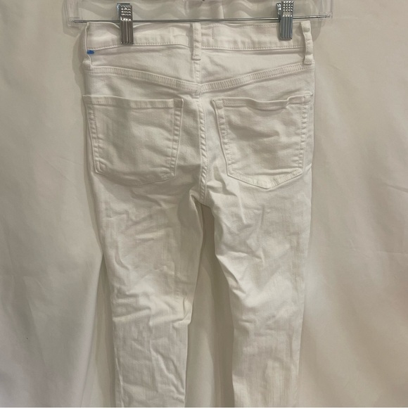 FREE PEOPLE Womens Size 25 White Jeans Skinny Leg distressed - Picture 11 of 13